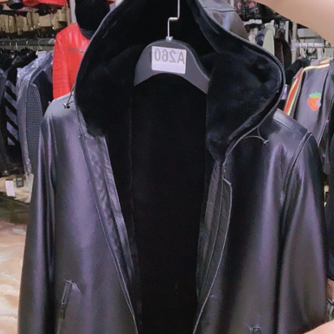 【闪购商品】连帽皮毛一体
