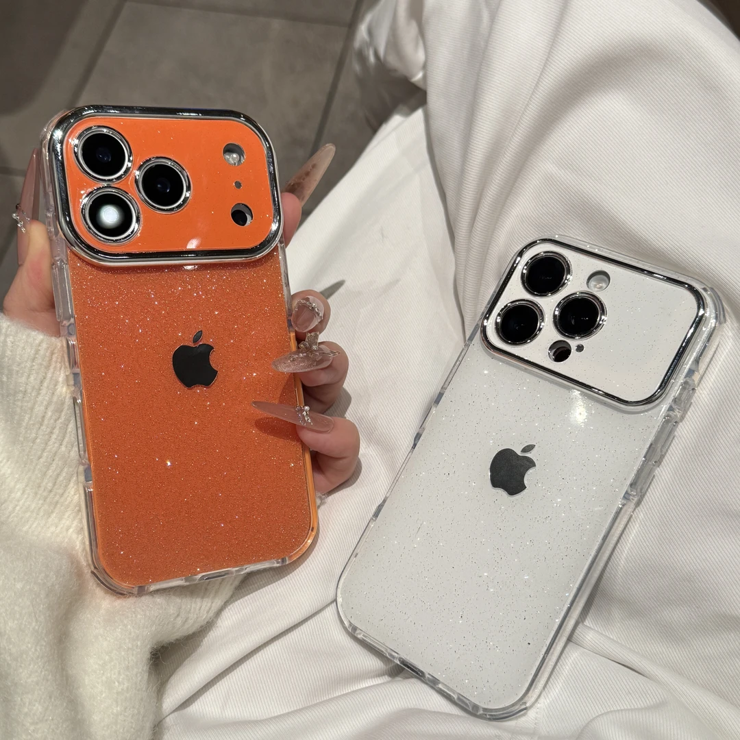 新款秒变17细闪高颜值适用苹果17promax手机壳iPhone16时尚1514女