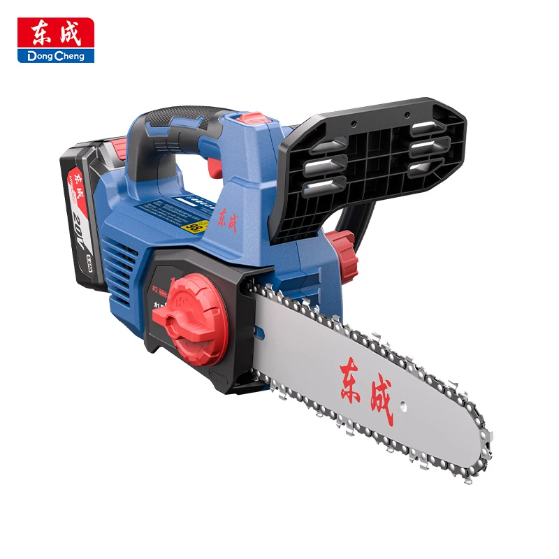 东成DCCS20101无刷电链锯20V户外家用电链锯伐木锯无线链条锯10寸