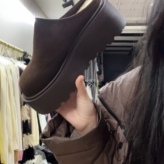 39码码数偏小一码福利清版咖色半拖