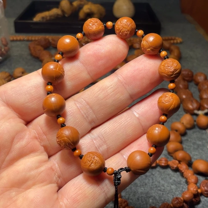 射***曹手串/手链橄榄核手工制作工艺