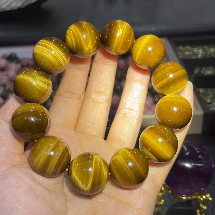 石英质玉虎眼石手串未镶嵌