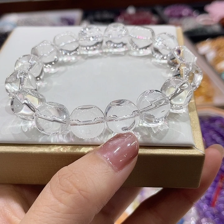 未镶嵌水晶珠宝半成品白水晶