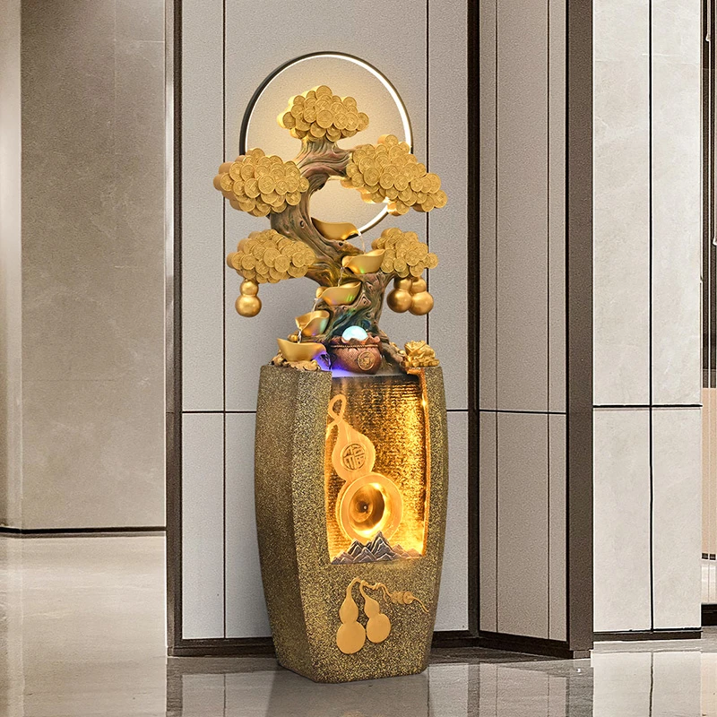 落地流水摆件循环水客厅办公室乔迁之喜礼品葫芦装饰开业礼物