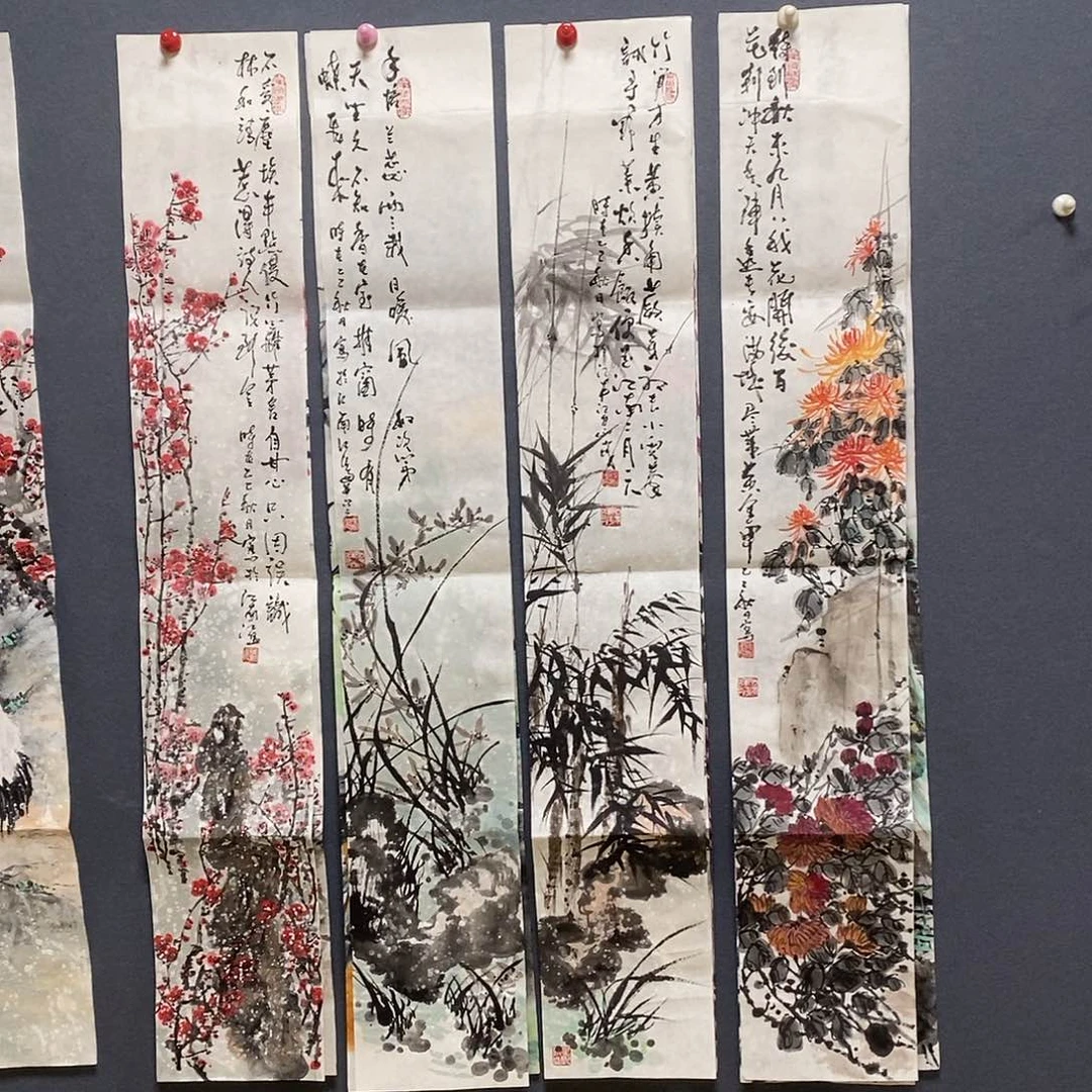 清***浅国画17/100成鹏手绘画芯