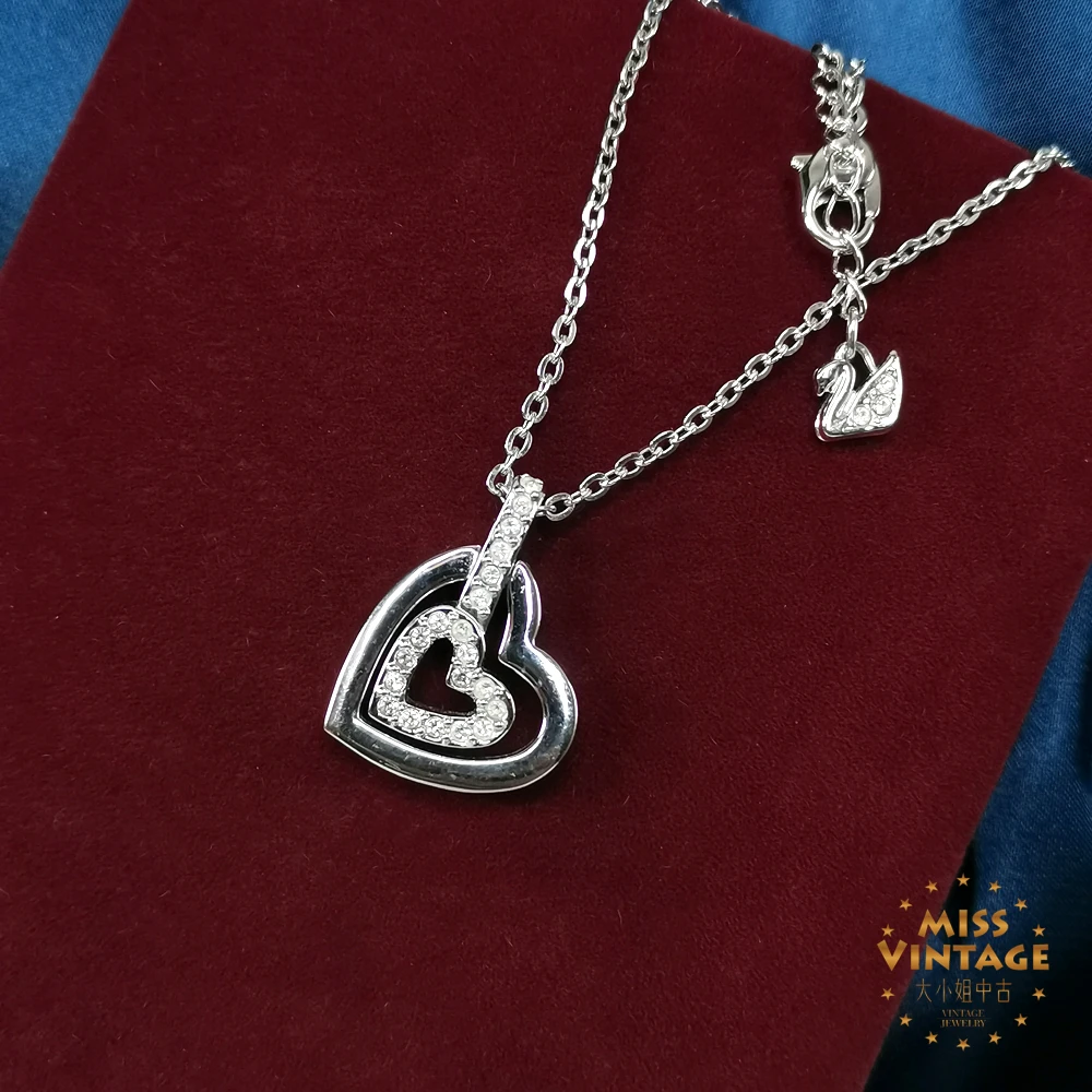 施华洛vintage多层俏皮桃心项链40+5cm[2502141-003]