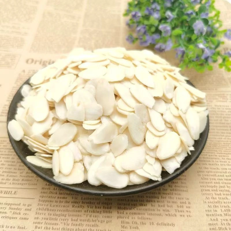 精选南北杏仁片干光杏去皮新货去皮原味食用甜南苦北煲汤打豆浆