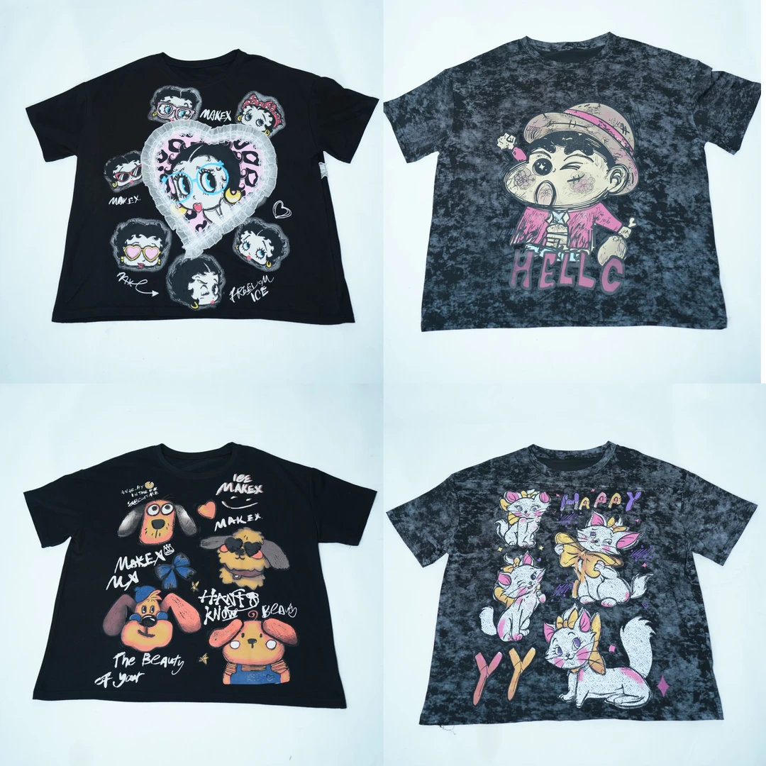 《主播身上》《T恤》专属链接》大码欧货潮牌百搭宽松时尚减龄短袖套装