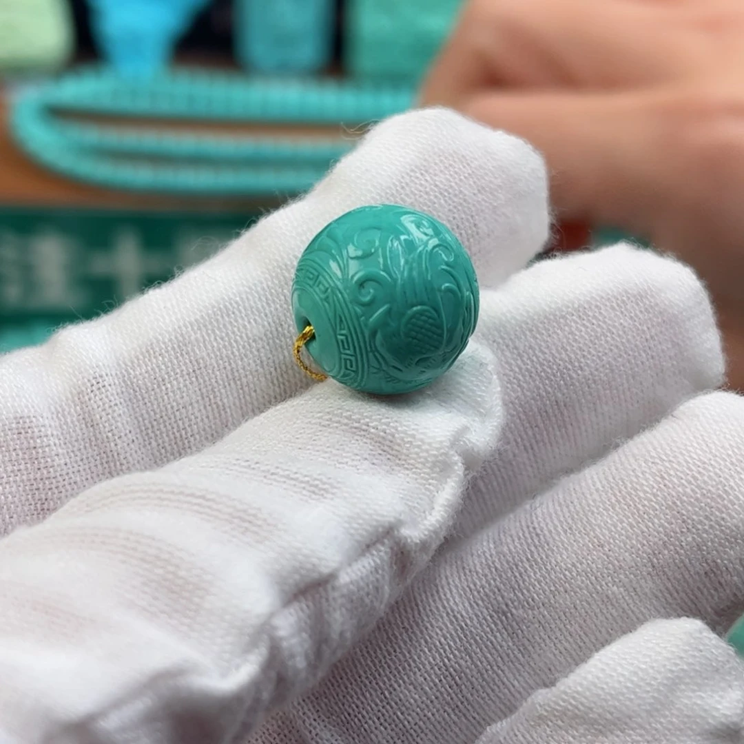 未镶嵌绿松石龙凤珠