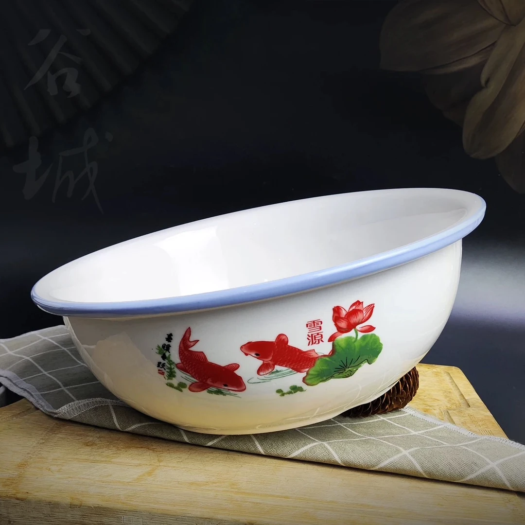 【张氏御瓷】HST-年年有余大面盆