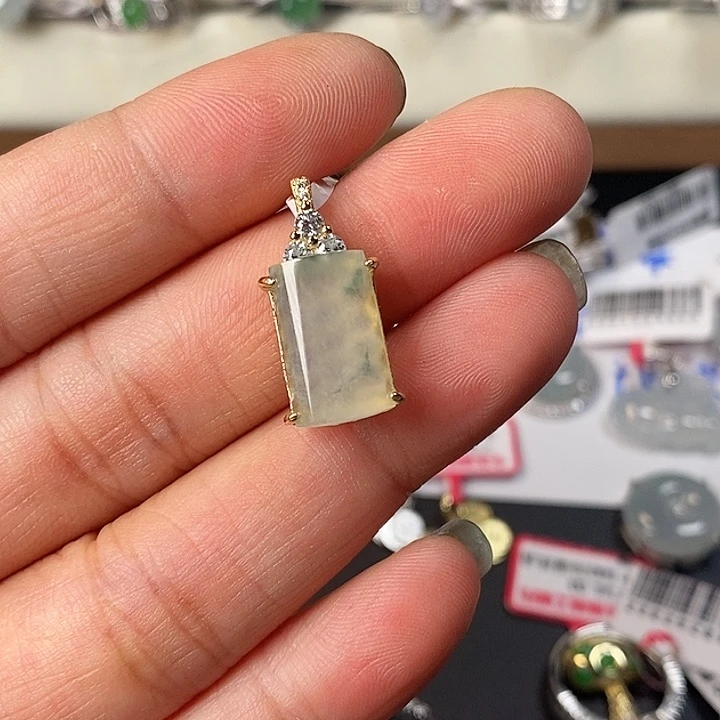 翡翠戒指银S925镶嵌