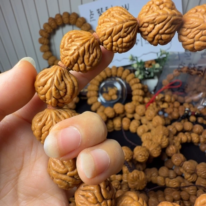 钢***侠手串桃核豹子头单圈