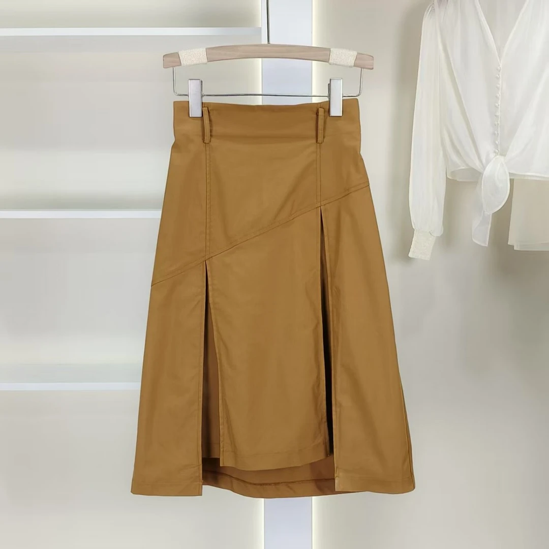 麦迪尚品【O】5042989棉莱赛尔天丝简约半身裙夏季女装专柜撤柜