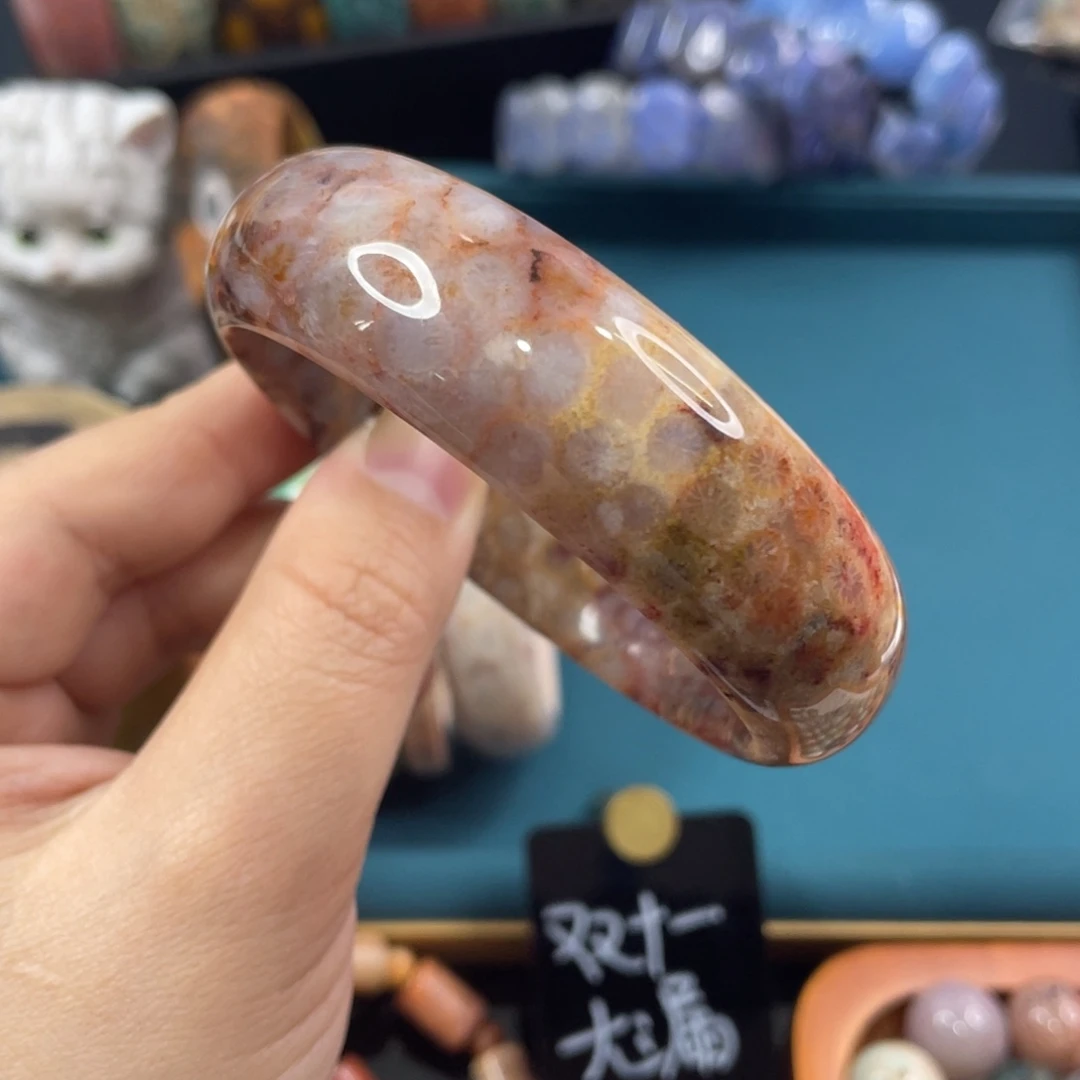 未镶嵌手镯硅化玉
