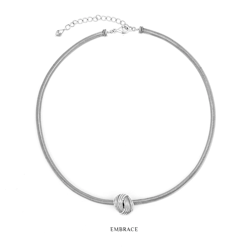 链子925银 S925银拥抱系列项链16+2英寸约16gM0524212160