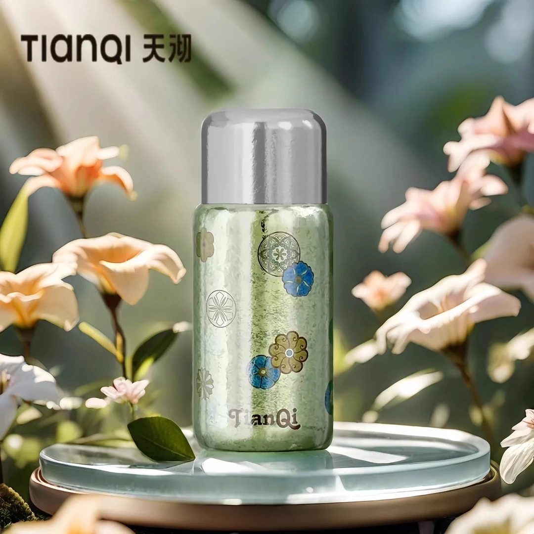 【原装正品】天沏（闲庭亮彩系列）T58-32彩钛磁吸闷茶杯纯钛保温便携