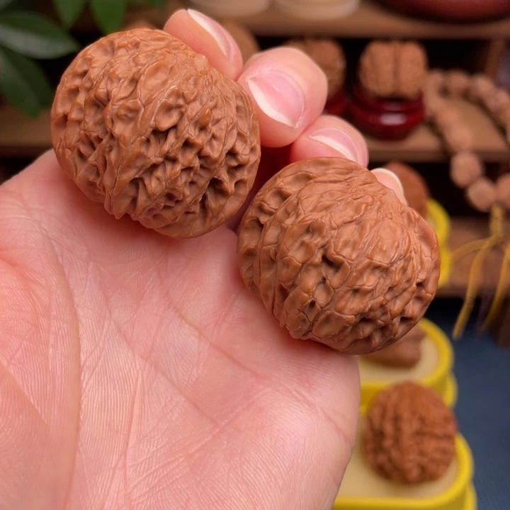 文玩核桃把件磨盘38