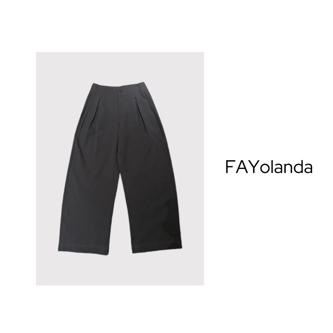 FAY  | 无耳垂感休闲通勤阔腿裤（3H1102）