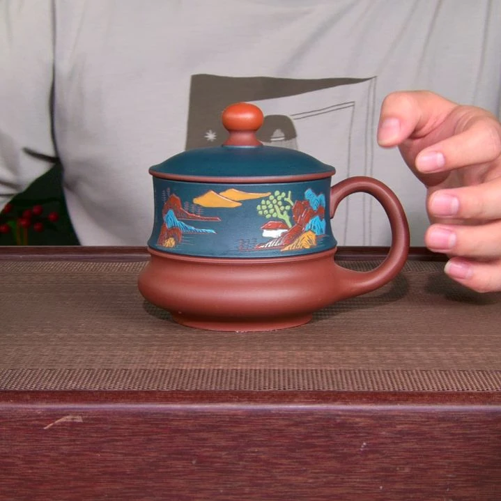 茶杯紫砂高货放漏