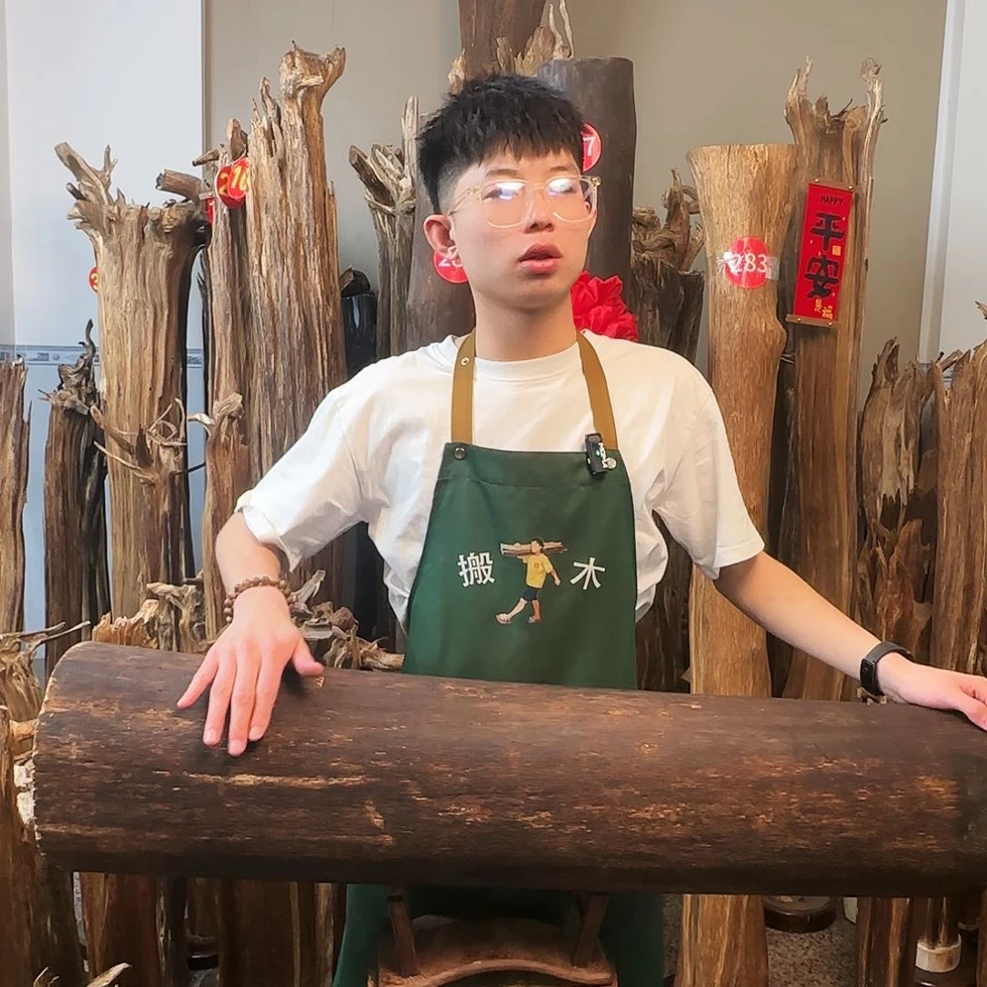 沉香摆件天然沉香原木摆件➕底座