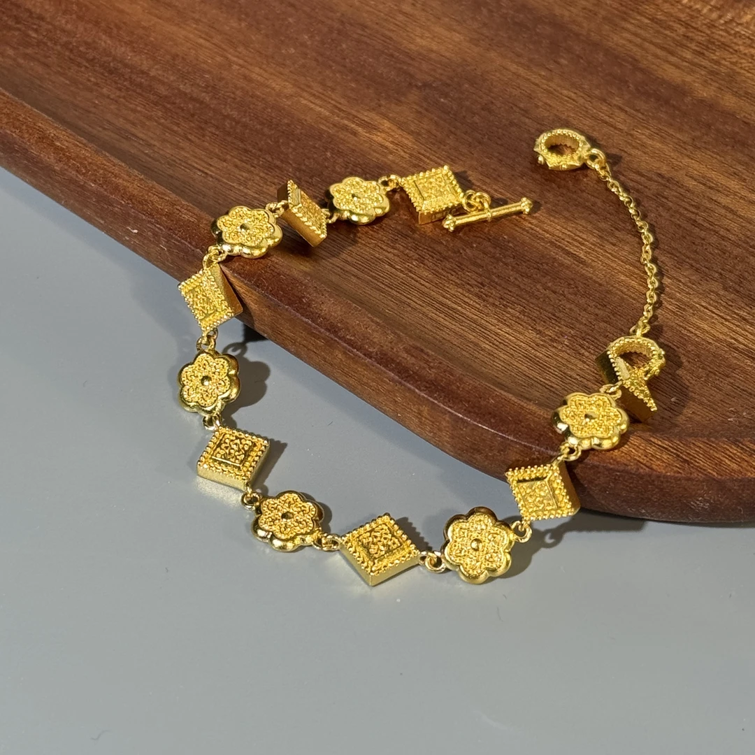 老鼎黄金 足金999【盛世华彩手链】古法不支持七天无理由