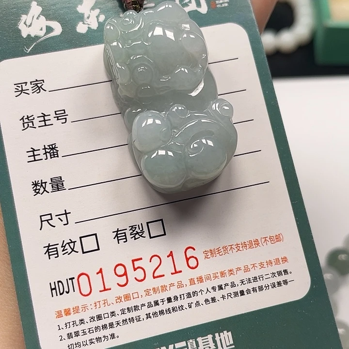 翡翠未镶嵌颈饰HDJT0195216