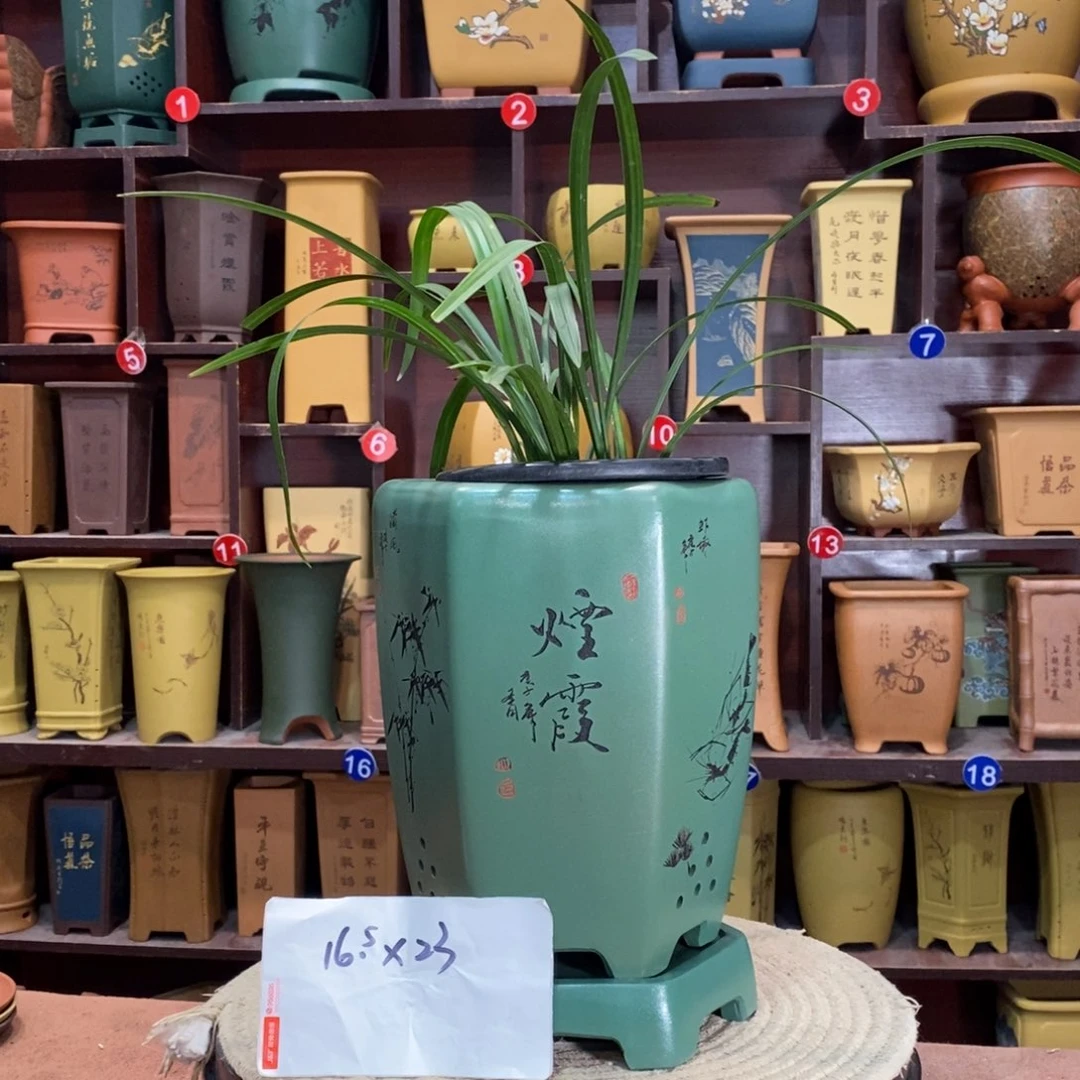 紫砂艺术紫砂花盆