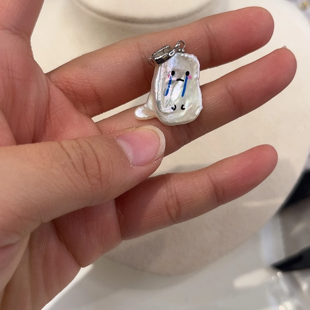合金淡水珍珠耳饰