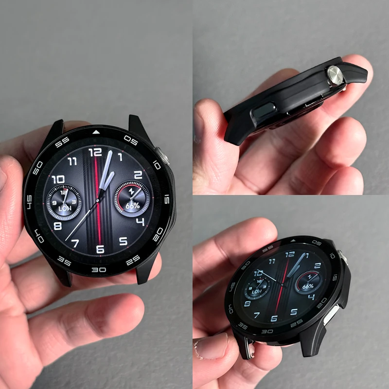 鸣铎适用华为GT4保护套GT5保护壳Watch4钢化膜5pro手表壳GT全包壳