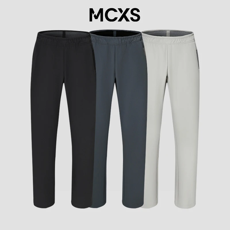 2025冬季新款暖绒软壳简约户外机能百搭防风防泼水保暖直筒休闲裤