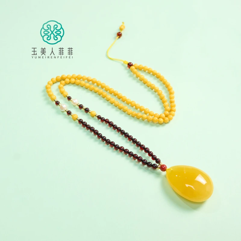 石惑珠宝~蜜蜡水滴吊坠#多样性发一
