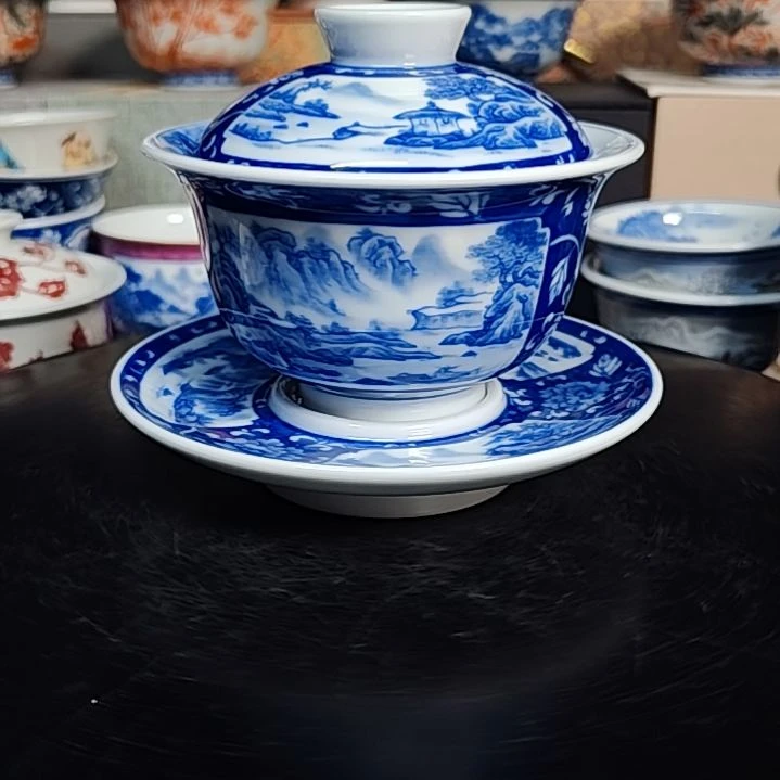 景德镇陶瓷茶具套装摆件