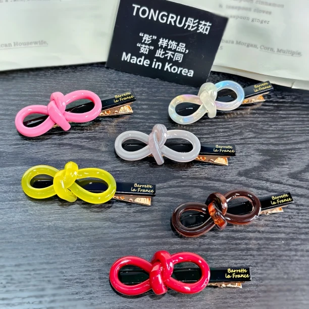 韩国醋酸France发卡简约风女饰品个性可爱风鸭嘴边夹刘海夹碎发夹