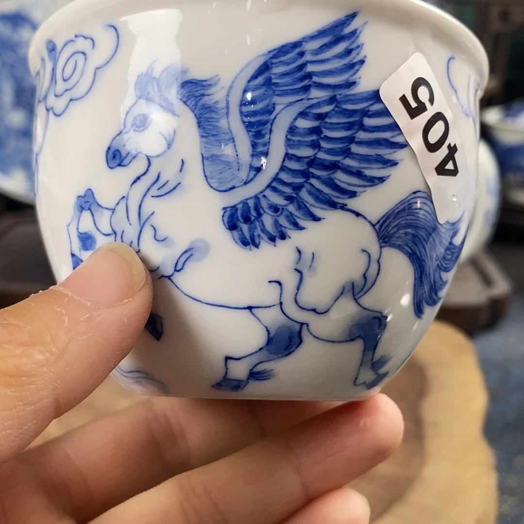 瓷片景德镇手绘青花茶器405