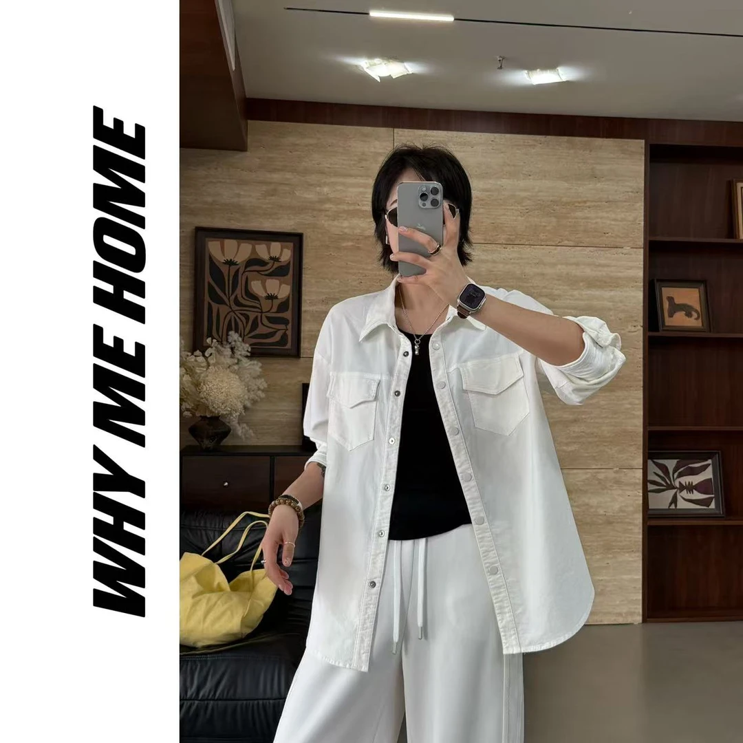 【春日多巴胺】韩版洋气显瘦高级感彩色衬衣外套8029