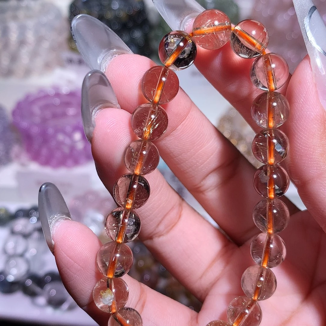 未镶嵌手链水晶金发晶8