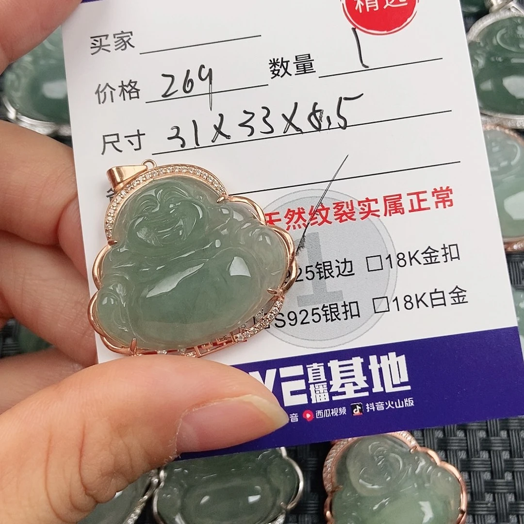 翡翠银S925镶嵌颈饰