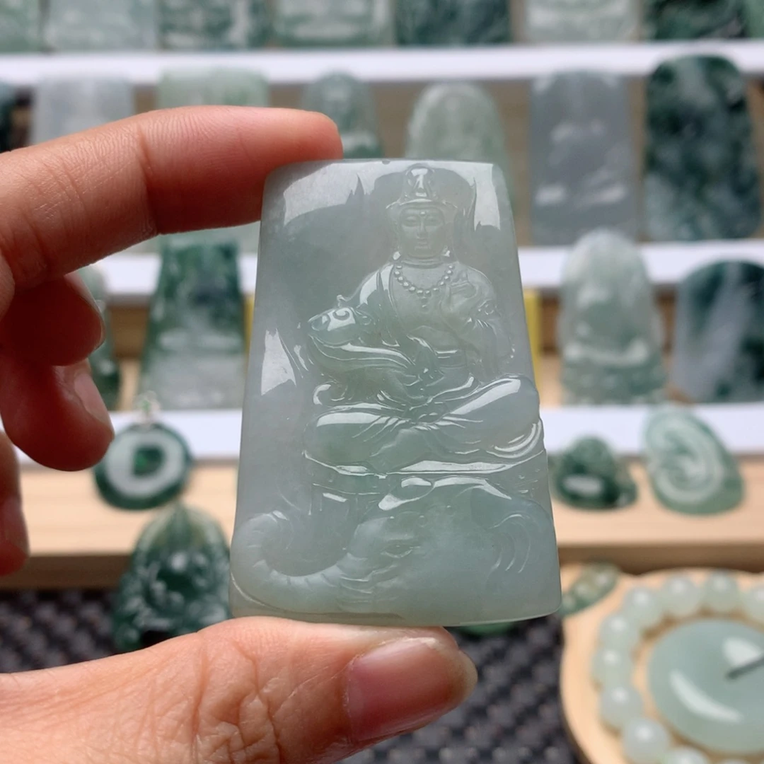 『***i翡翠未镶嵌吊坠(不含链)普贤