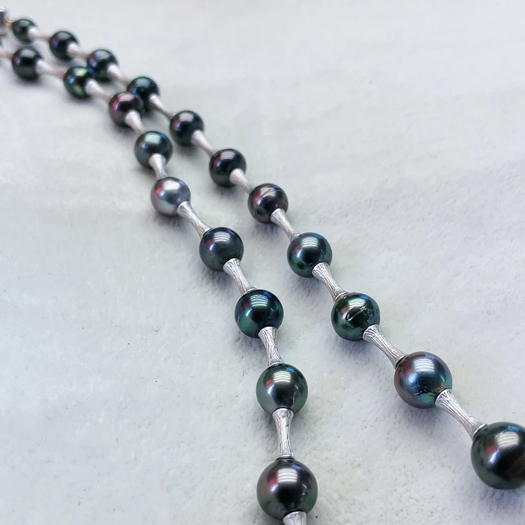 海水珍珠颈饰银S925镶嵌