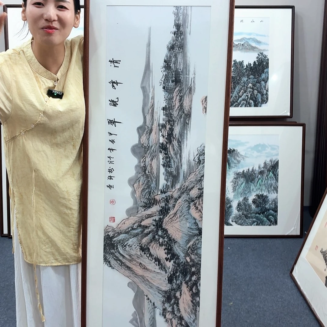 国画手绘作品160×45尺寸