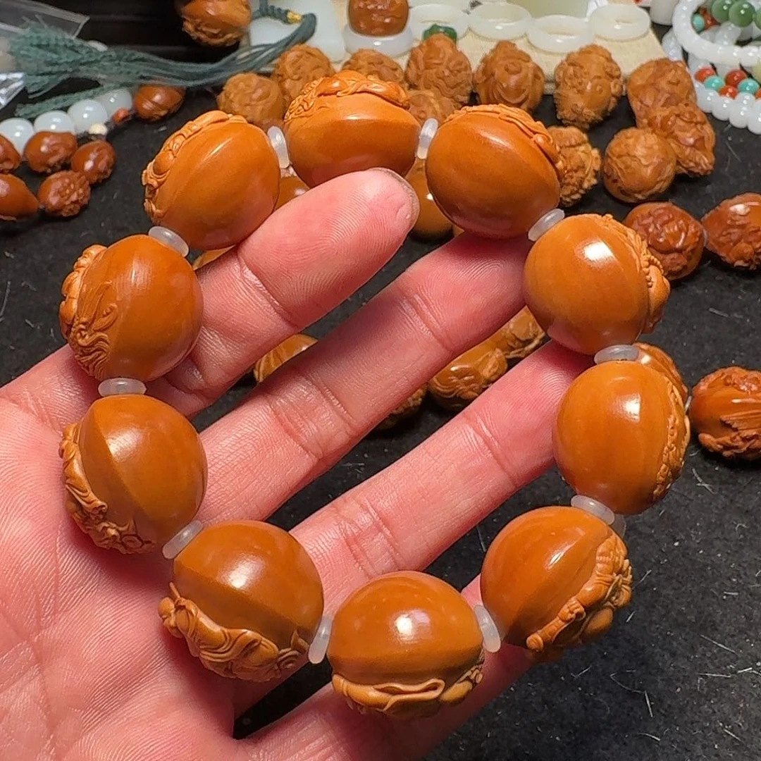 橄榄核手串/手链王晓明核雕艺术弥勒