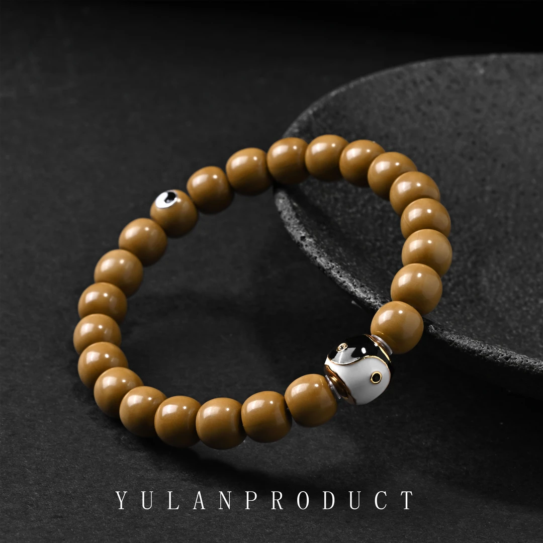 龙虎山【小乔】「灵动阴阳·旋运珠」可旋转太极珠-猴头核桃设计款