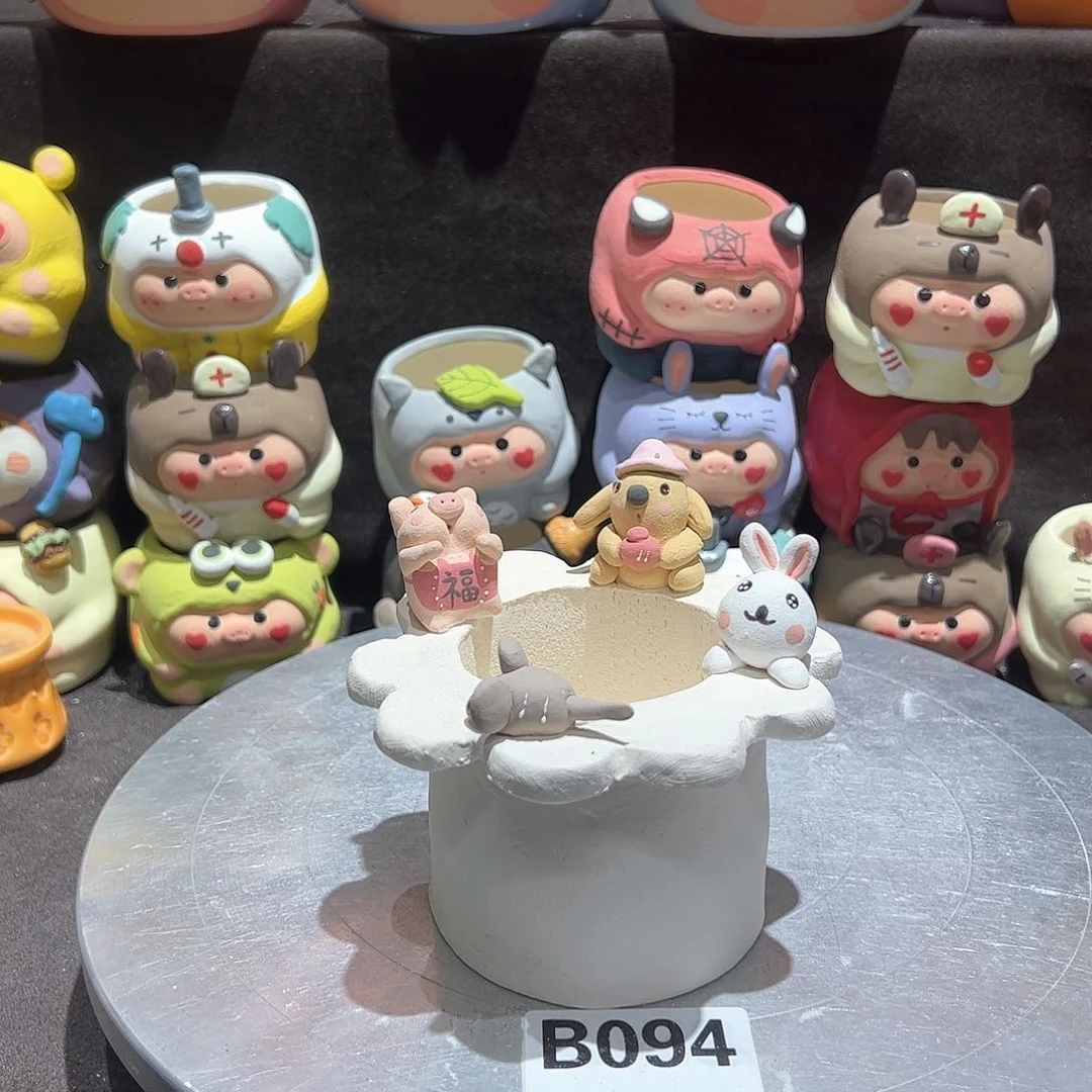 陶瓷手工设计花盆微瑕