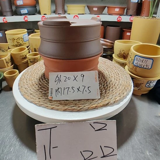 宜兴紫砂花盆2578