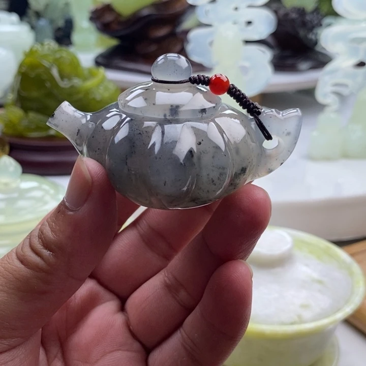 岫玉未镶嵌四大名玉手把件