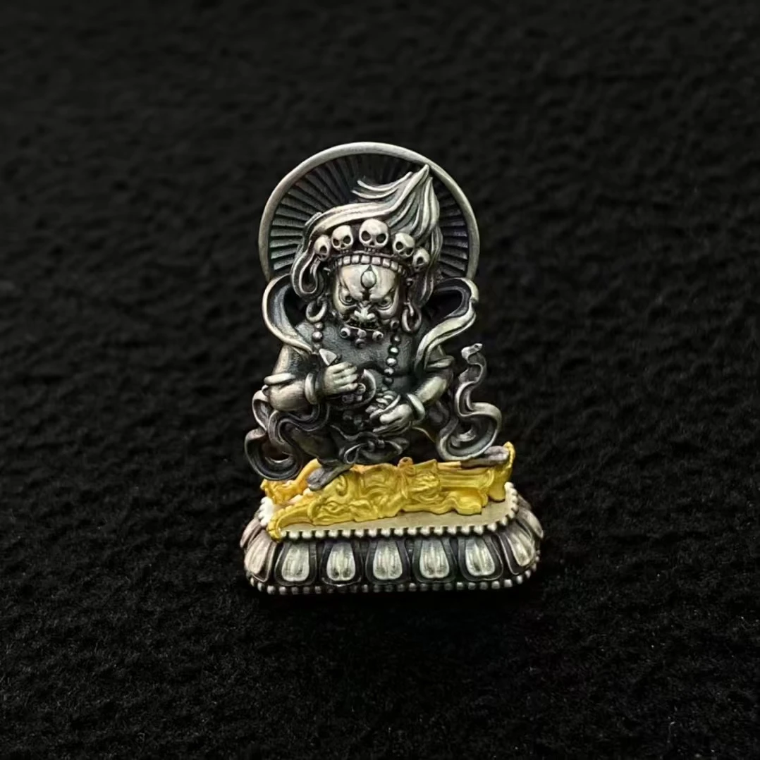 吊坠925银 【传饰圣藏】大黑天素银吊坠