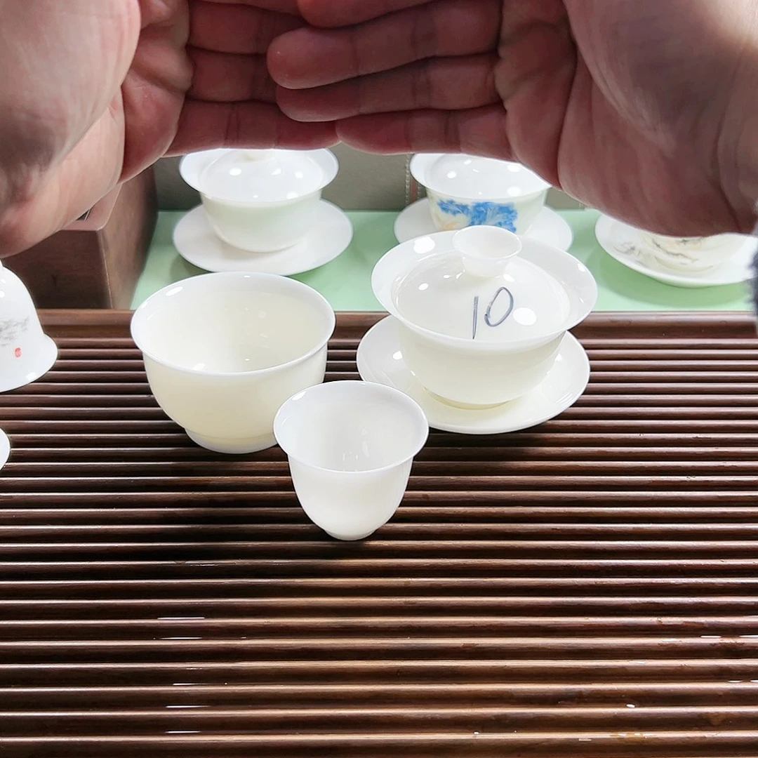 平步青云120ml薄胎盖碗送主人杯1客杯1