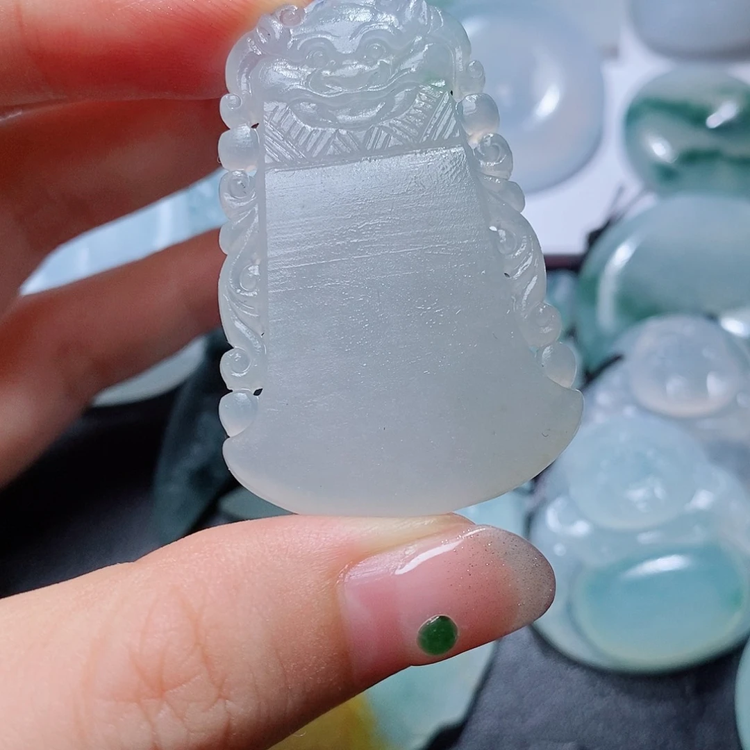 定制翡翠未镶嵌毛货付款后联系客服确认抛光