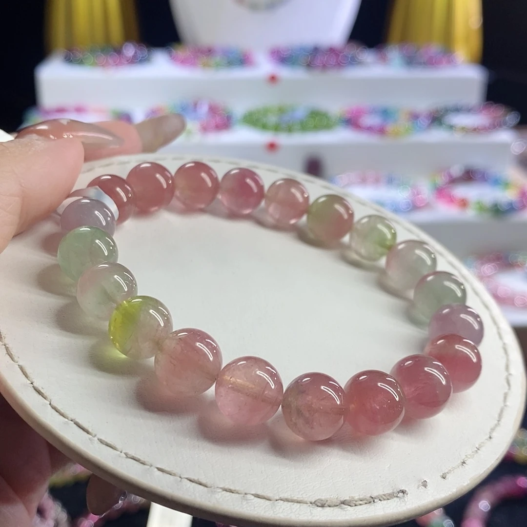 未镶嵌手链碧玺西瓜