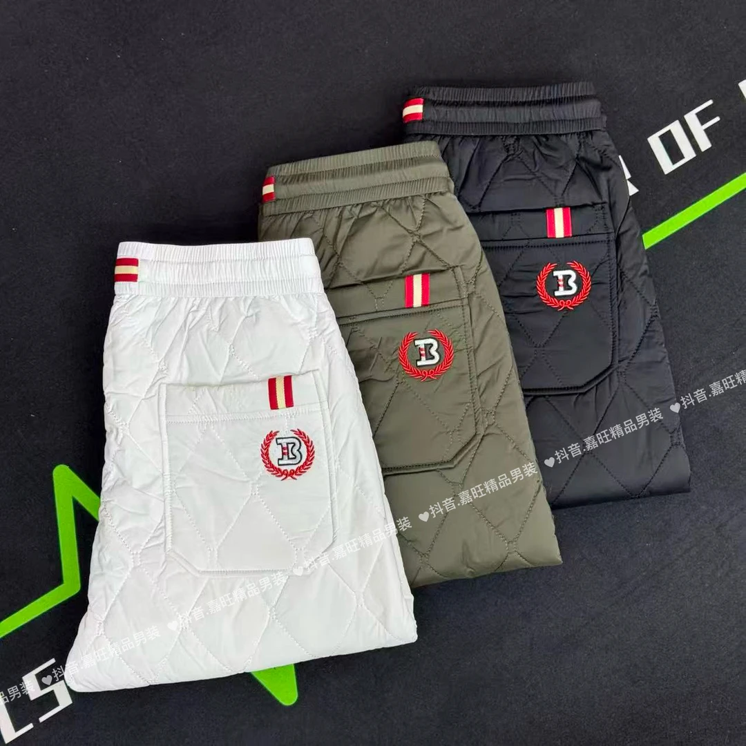 8843秋冬男士欧货轻奢潮流时尚百搭纯色舒适外穿束脚棉裤